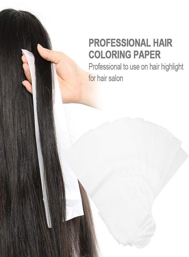 Rotekt 100pcs/pack Professional Salon Hair Dye Paper, Recycleable Dyeing Color Highlight Paper Hair Wraps Hair Tint Paper for Barber Hair Stylists - Image 4