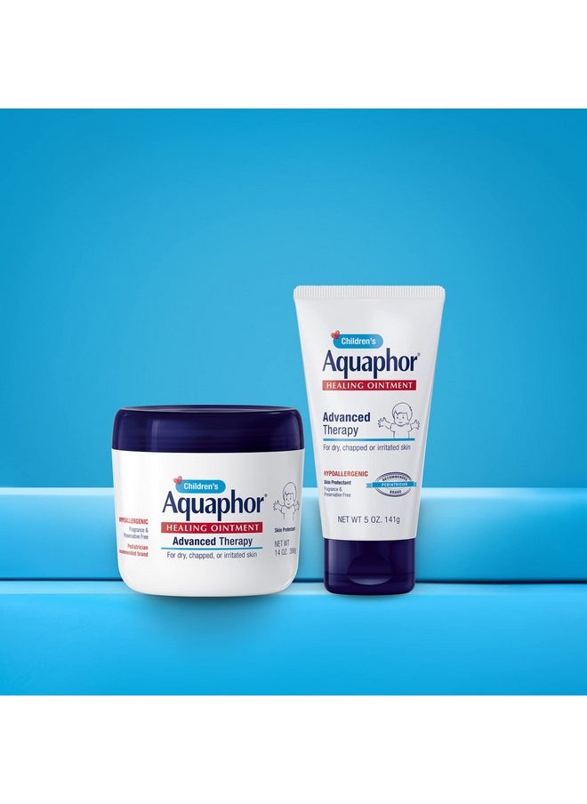 Aquaphor Children'S Advanced Therapy Healing Ointment, 41% Petrolatum Skin Protectant, First Aid Ointment For Minor Wound Care, Chapped Or Cracked Skin And Lips, 14 Oz Jar  - Image 2