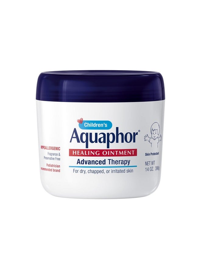 Aquaphor Children'S Advanced Therapy Healing Ointment, 41% Petrolatum Skin Protectant, First Aid Ointment For Minor Wound Care, Chapped Or Cracked Skin And Lips, 14 Oz Jar  - Image 1