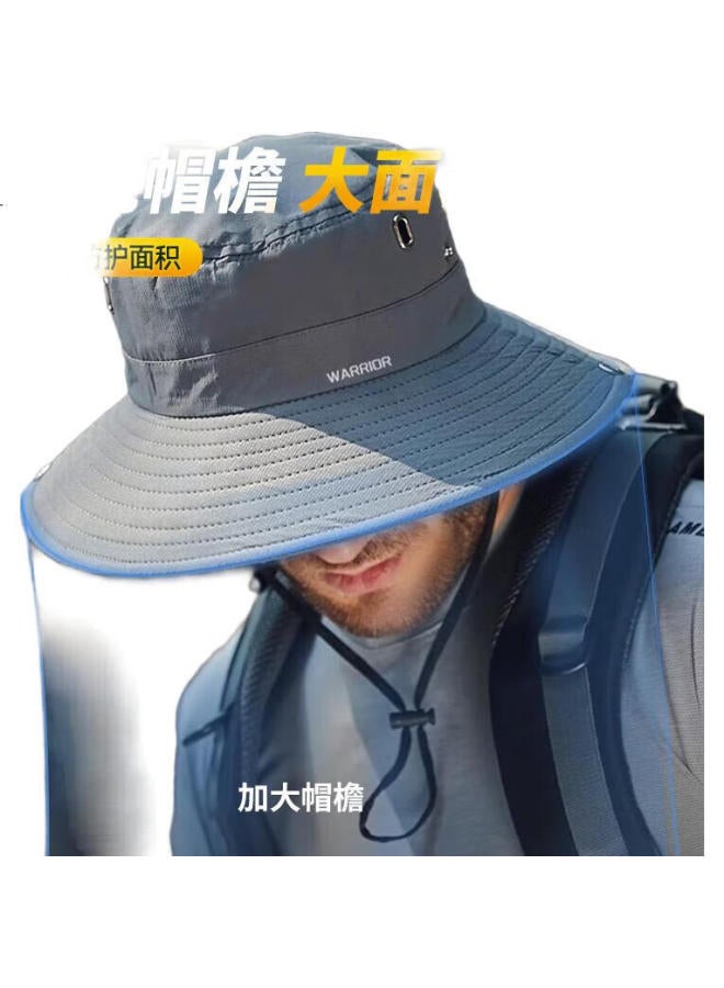 Pull Back Huanli Sun Protection Hat Unisex Summer Quick Dry Sun Hat Outdoor Cycling Hiking Hat Casual Uv Protection Fisherman Hat Trendy - Image 2