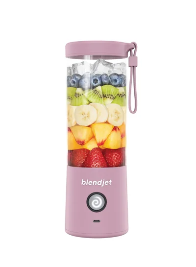 blendjet V2 Portable Blender Smoothie Maker, Personal Blender, Fruit Blender, Leak Proof Juicer, BPA-Free 475ml 200W Sports Bottle, USB-C Rechargeable, Ice Crusher with Stainless Steel Blades - Lilac