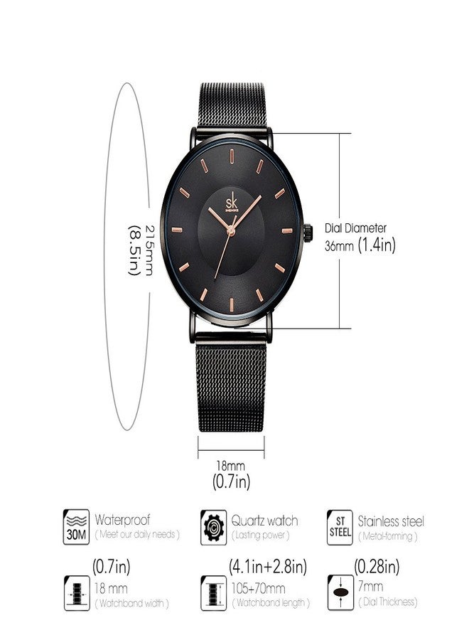SHENGKECasual Watch For Men Analog Stainless Steel - 9042re - Image 5