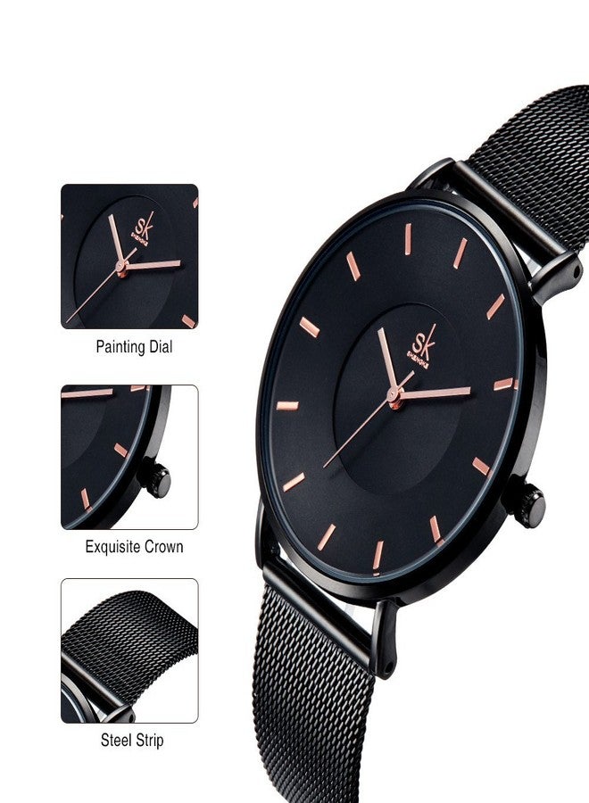 SHENGKECasual Watch For Men Analog Stainless Steel - 9042re - Image 2