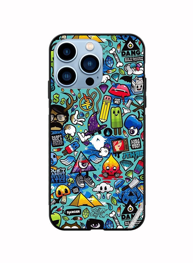 VR CREATIVE Protective Case Cover For Apple iPhone 14 Pro Max Multicolor Design - Image 1