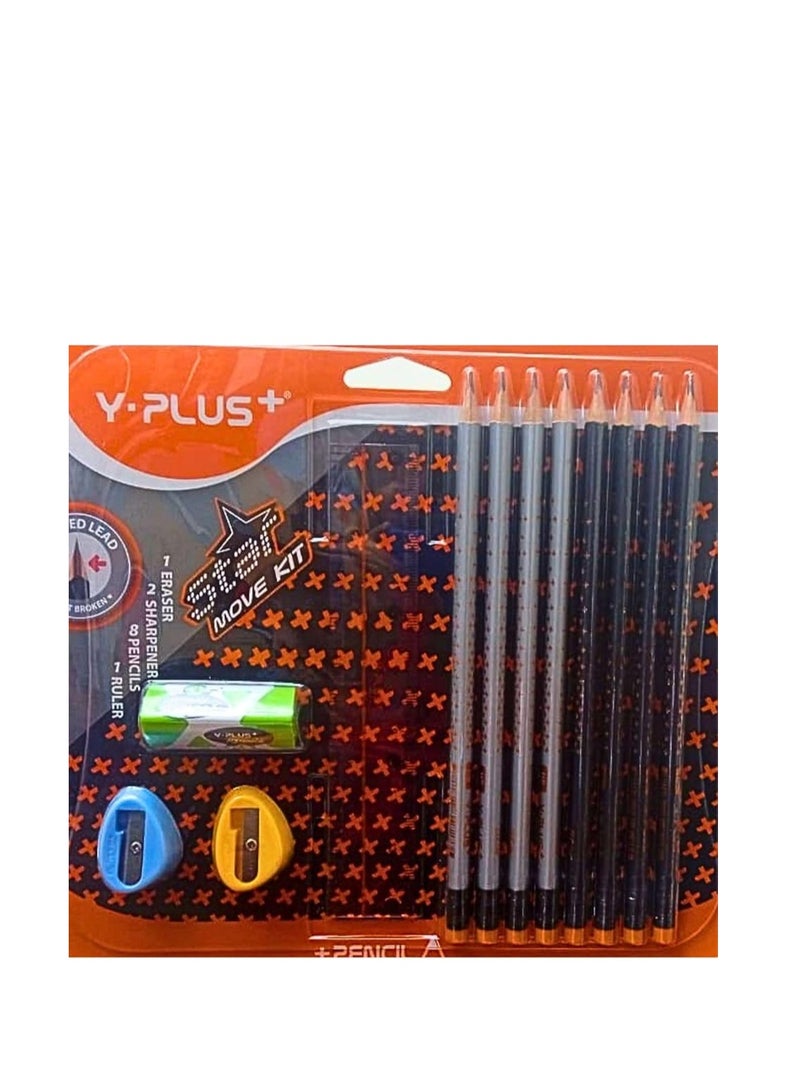 واي بلس مجموعة أقلام الرصاص المتحركة من ستار (عبوة مكونة من 12 قطعة) - Image 2