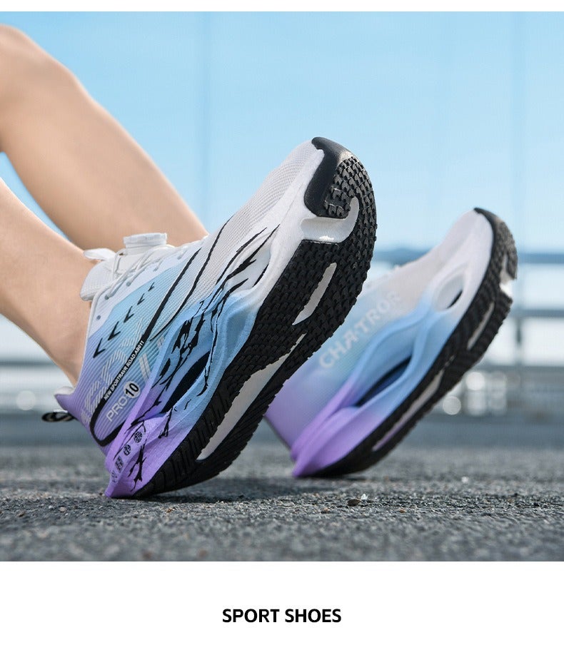 Qi Ta Kids Carbon Plate Running Shoes Breathable Single-Layer Mesh Summer Shock-Absorbing Sports Sneakers for Boys and Girls Ages 8-15 Primary & Middle School  Students - Image 4