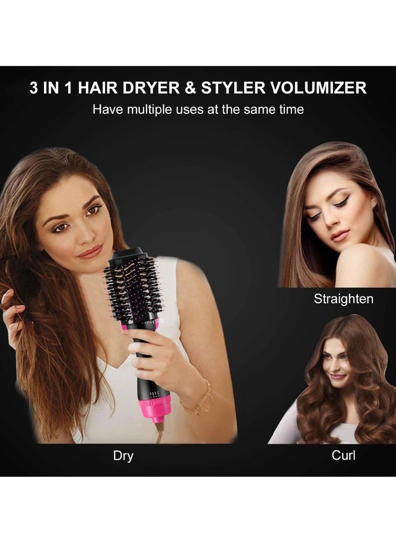 Generic - One Step Hair Dryer & Volumizer 3 in 1 Multifunction Salon Negative Ion Hair Straightener & Curly Hair Comb Anti-scald - Image 1