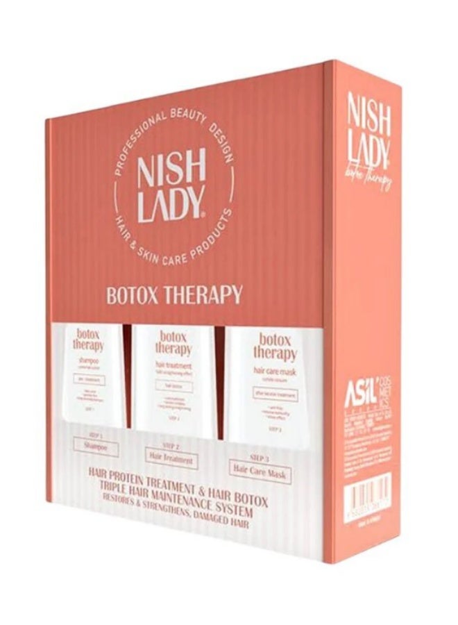 NISHMAN NISHLADY BOTOX THERAPY SET (SHAMPOO-TREATMENT-CARE MASK) 503ML - Image 2