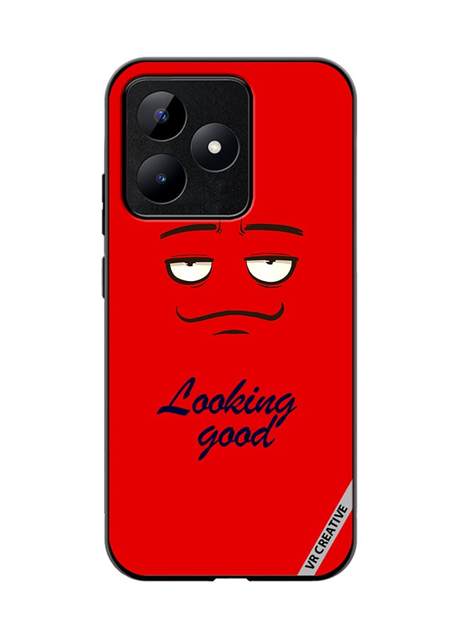 VR CREATIVE Protective Case Cover For Realme C53 Looking Good Face Design Multicolour - Image 1