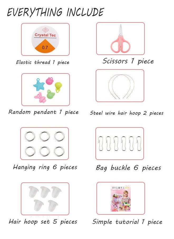 Depend Generic DIY Handmade Craft Beads With Box，24 Styles Starfish Shells Butterflies Smiley Flower Letter Handmade Polymer Clay Beads for Women Girls Jewelry Making DIY Bracelet Necklace Earring Hair hoop  - Image 3