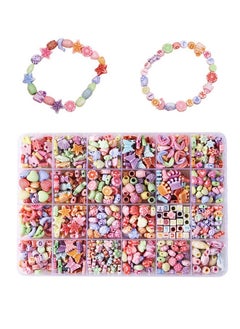 Depend Generic DIY Handmade Craft Beads With Box，24 Styles Starfish Shells Butterflies Smiley Flower Letter Handmade Polymer Clay Beads for Women Girls Jewelry Making DIY Bracelet Necklace Earring Hair hoop  - Image 2