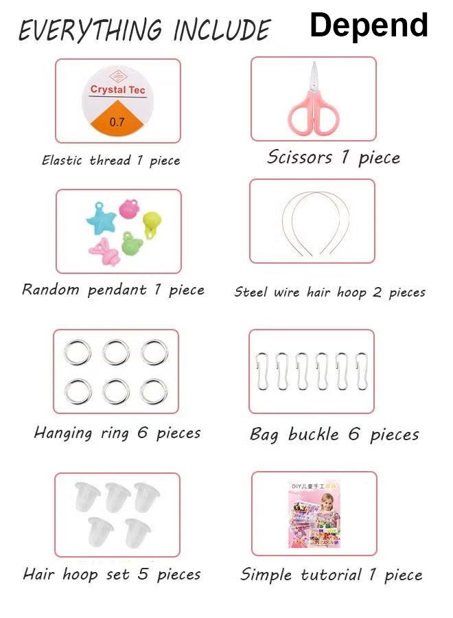 Depend DIY Handmade Craft Beads With Box，24 Styles Starfish Shells Butterflies Smiley Flower Letter Handmade Polymer Clay Beads for Women Girls Jewelry Making DIY Bracelet Necklace Earring Hair hoop - Image 3