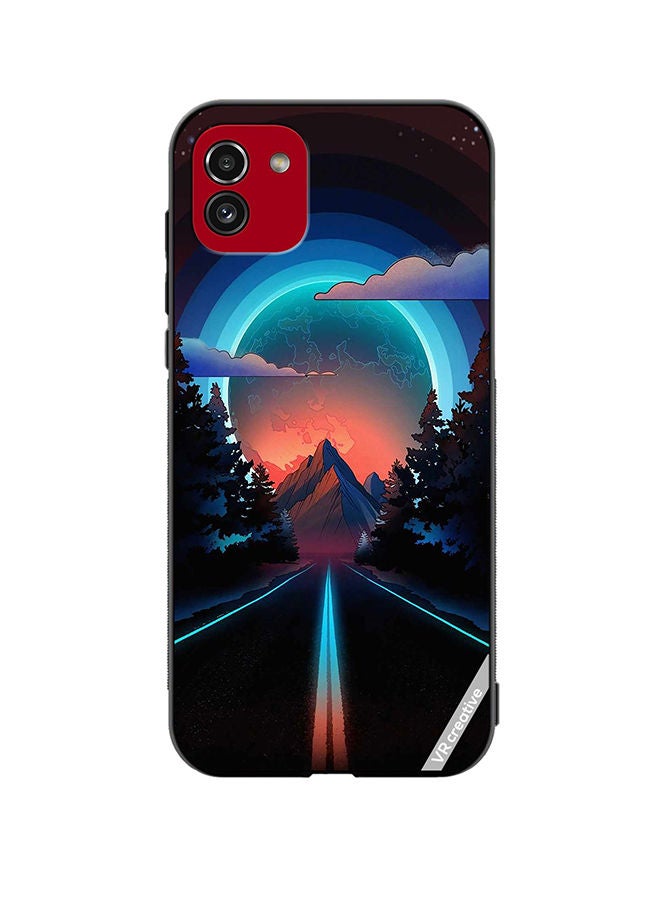 VR CREATIVE Protective Case Cover For Samsung Galaxy A03 Road To Paradise Design Multicolour - Image 1