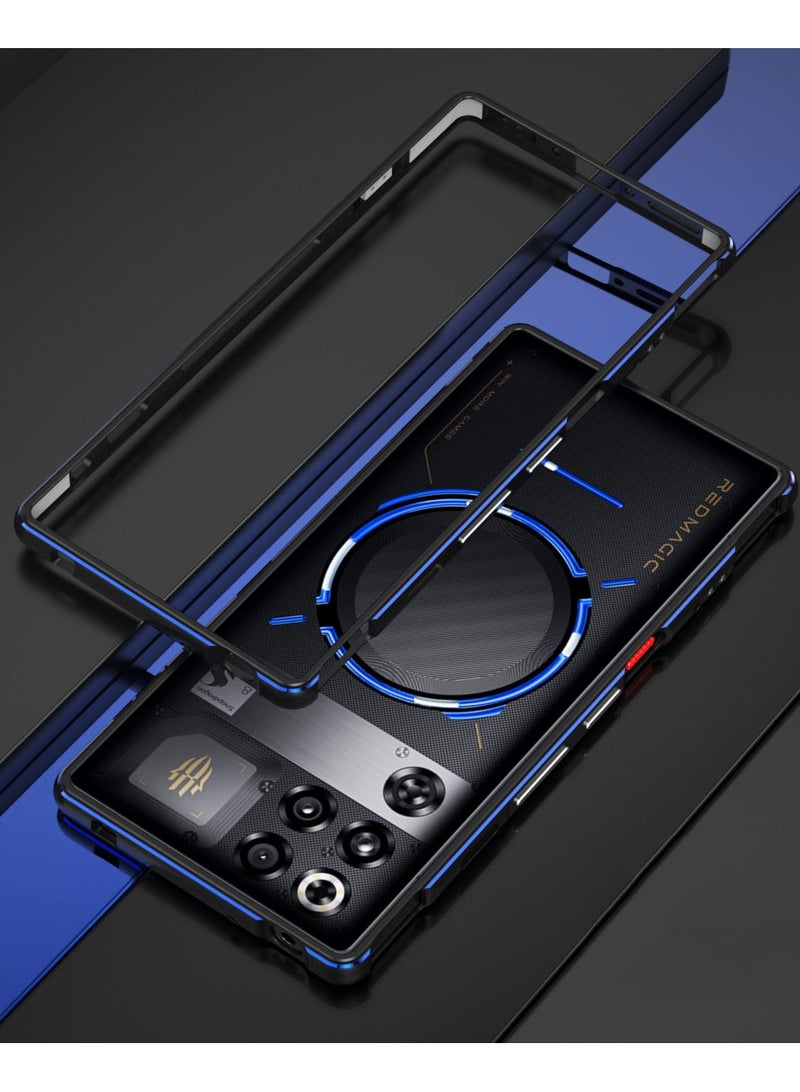 general Compatible with ZTE Nubia Red Magic 11 Pro/11 Pro Plus/11 Pro+ Bumper Case Shock Absorption Aluminum Side Bumper Strap Hole Thin Aluminum Metal Frame - Image 1