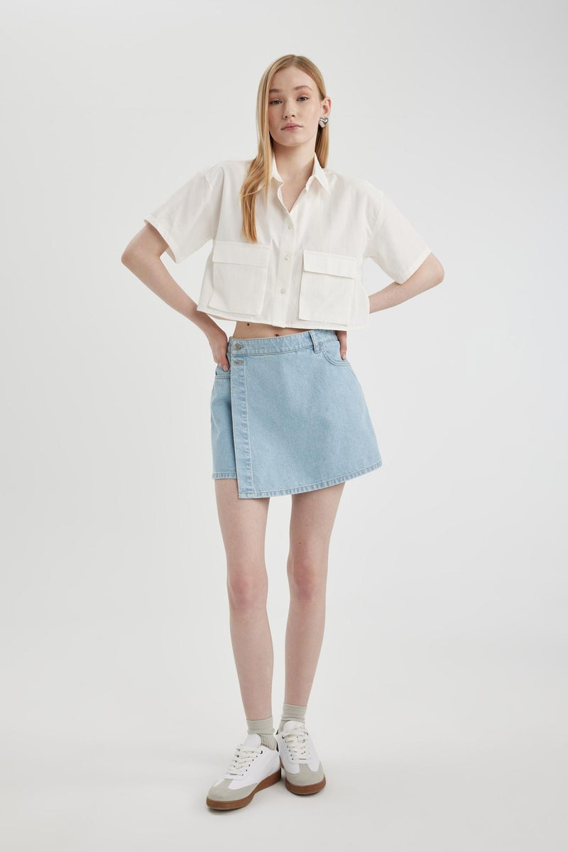 Woman Oversize Fit Short Sleeve Shirt