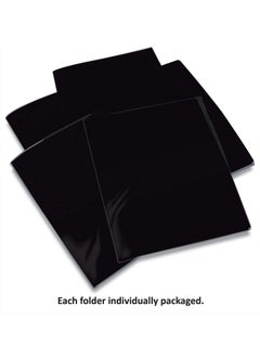 Gold Seal Extra Heavyweight Black Plastic 2 Pocket Portfolio Folders 12 Pack Premium Letter Size Folders High Sheen Reflective Finish 12 Pack Poly Folders Black  - Image 3