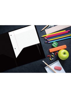 Gold Seal Extra Heavyweight Black Plastic 2 Pocket Portfolio Folders 12 Pack Premium Letter Size Folders High Sheen Reflective Finish 12 Pack Poly Folders Black  - Image 4