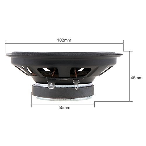 ePathChina 2pcs 4 Inch 60W 2 Way Car Coaxial Vehicle Door Auto Audio Music Stereo Full Range Frequency HiFi Speakers - Image 5