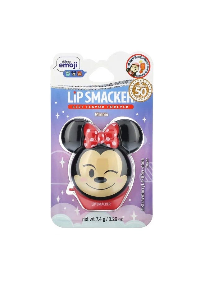 Lip Smacker Disney Emoji Lip Balm Minnie StrawberryLe-Bow-nade 0.26 oz 7.4 g  - Image 2