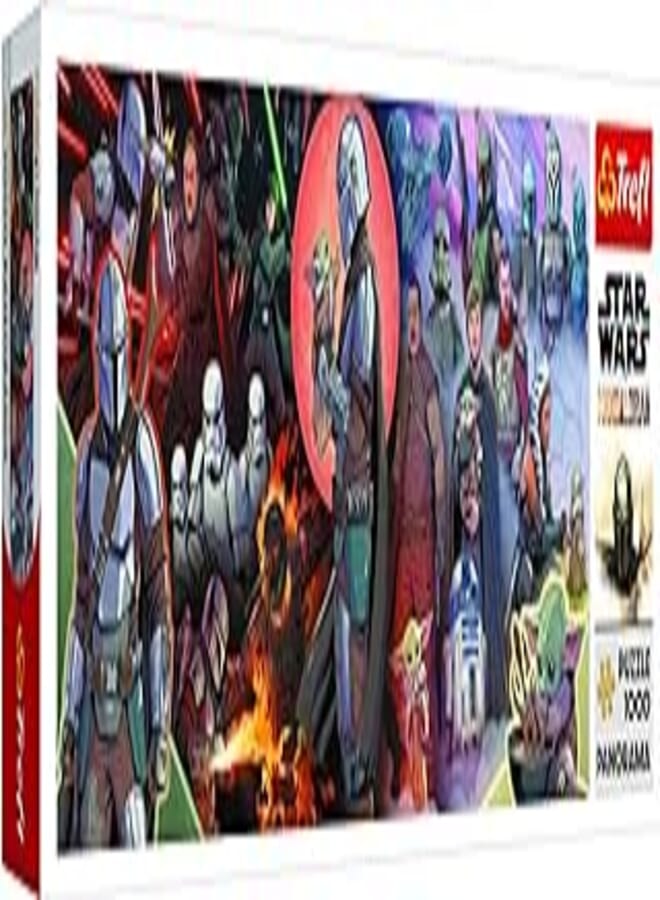 Trefl Puzzles - "1000 Panorama" - Adventures of the Mandalorian/Lucasfilm Star Wars The Mandalorian
