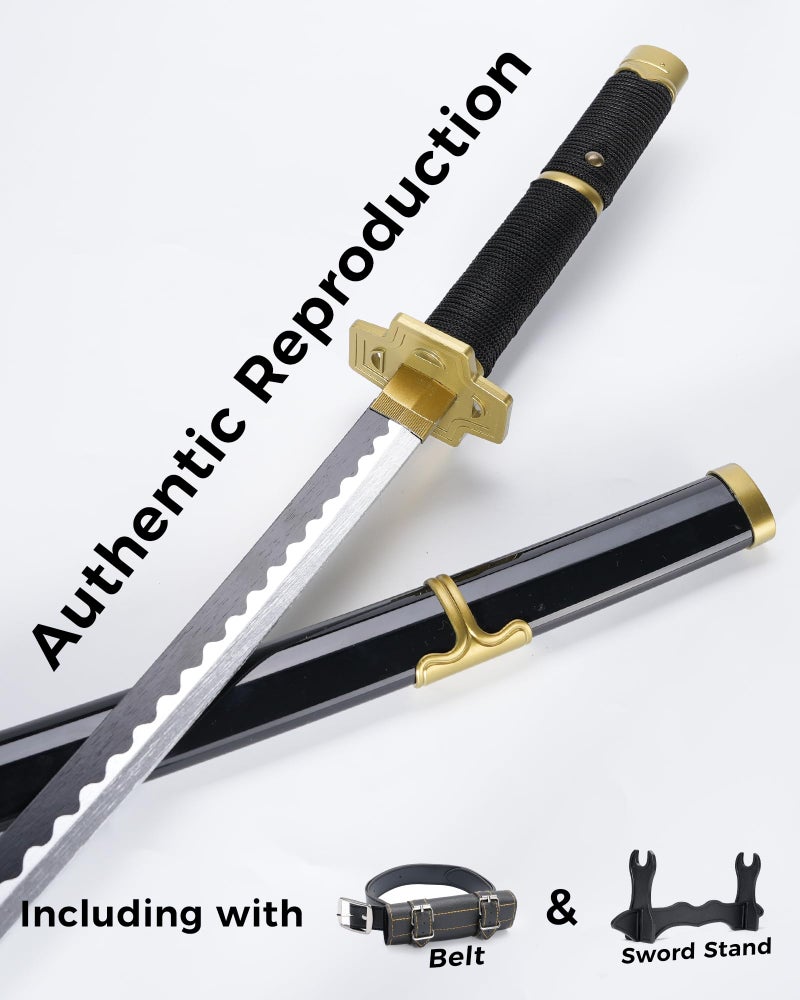 Cold Blade Katana Sword - 41 inches Katana Replica with Holster Belt and Display Stand - Sword with Authentic Design Xuezou - Image 2