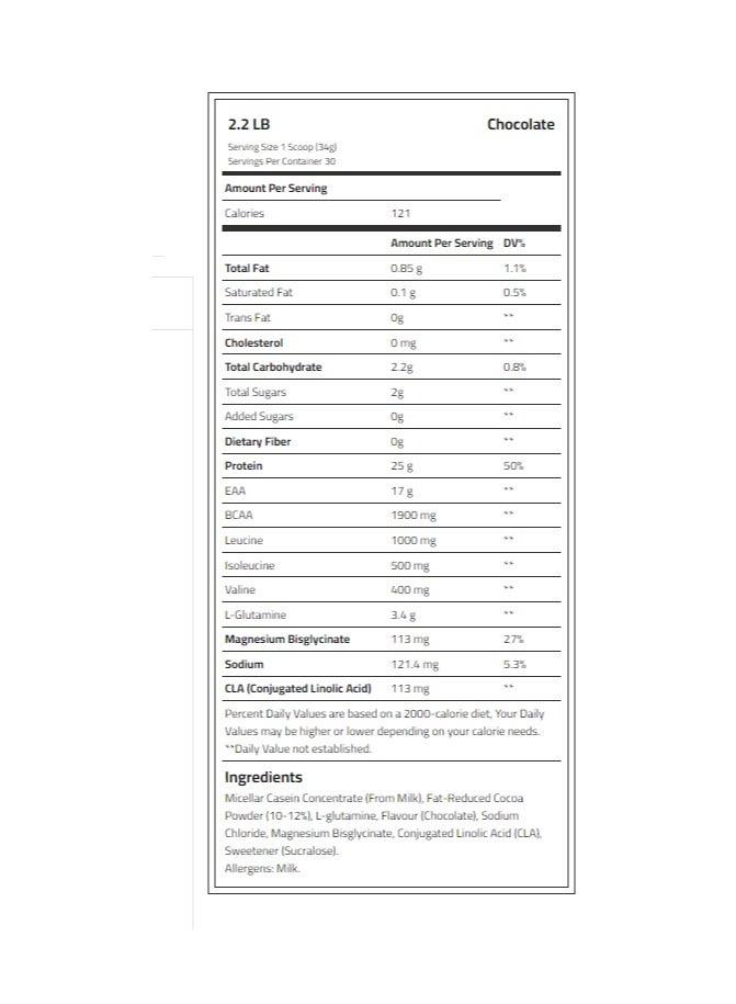 Body Builder Casein Protein Plus, Strawberry, 2.2 LB - Image 2