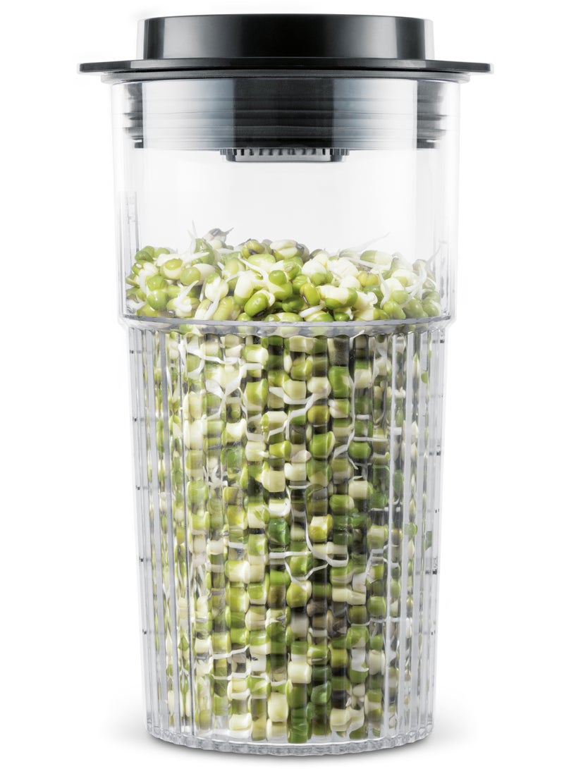 كاتلر Catler Vacuum Blender 1500W  Model VB 8010– 26,500 RPM High-Speed Blender with 1.5L Tritan Jar, Vacuum Mode, 10 Speeds & 5 Programs, Japanese Blades, Fresh Cup Storage - Image 4