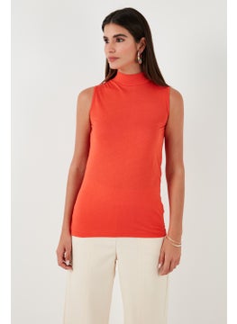 Lela Cotton Sleeveless High Collar T Shirt Women's T Shirt 5865710  - Image 2
