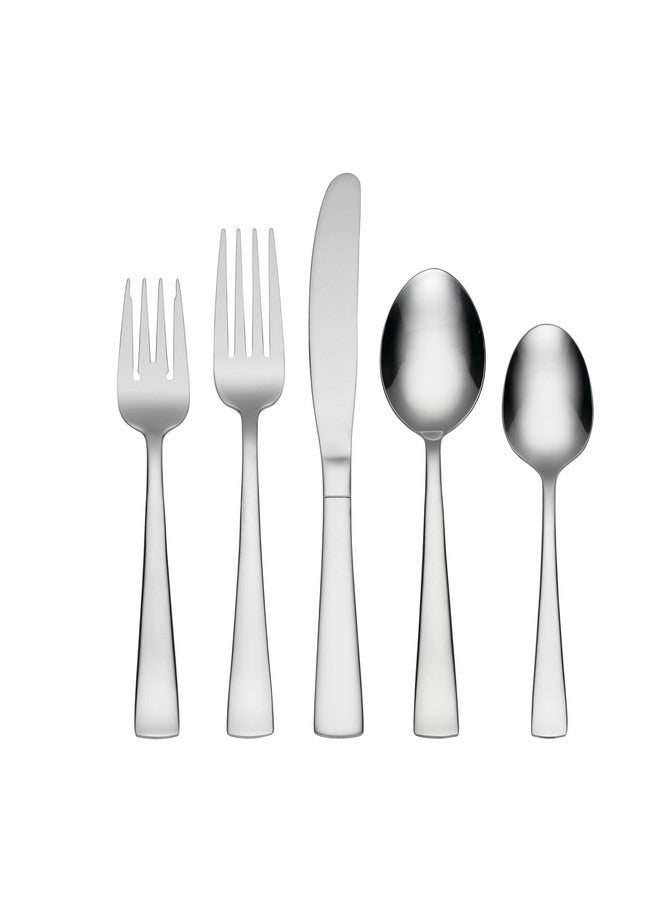 ONEIDA Oneida Avery 90 Piece Casual Flatware Set, 18/0 Stainless, Service for 12,Silver  - Image 1