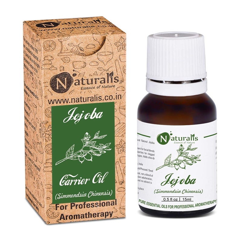 Naturalis Essence of Nature Extra Virgin Unrefined Cold Pressed Golden Jojoba Carrier Oil for face and Hair 15ml - Image 2