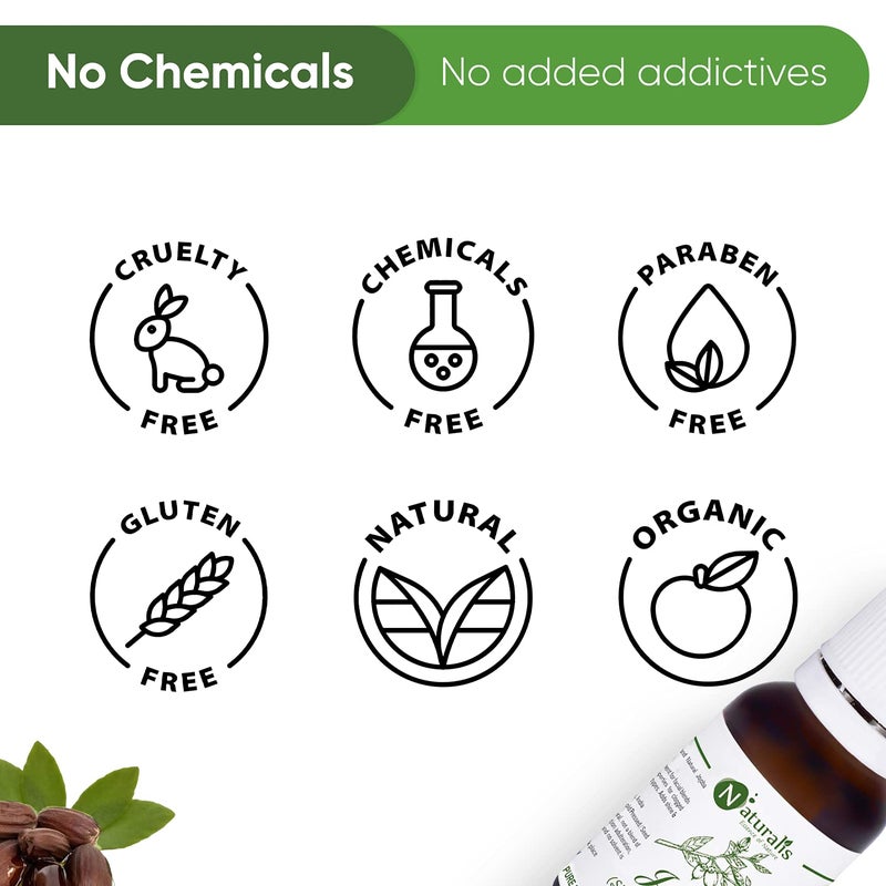 Naturalis Essence of Nature Extra Virgin Unrefined Cold Pressed Golden Jojoba Carrier Oil for face and Hair 15ml - Image 5