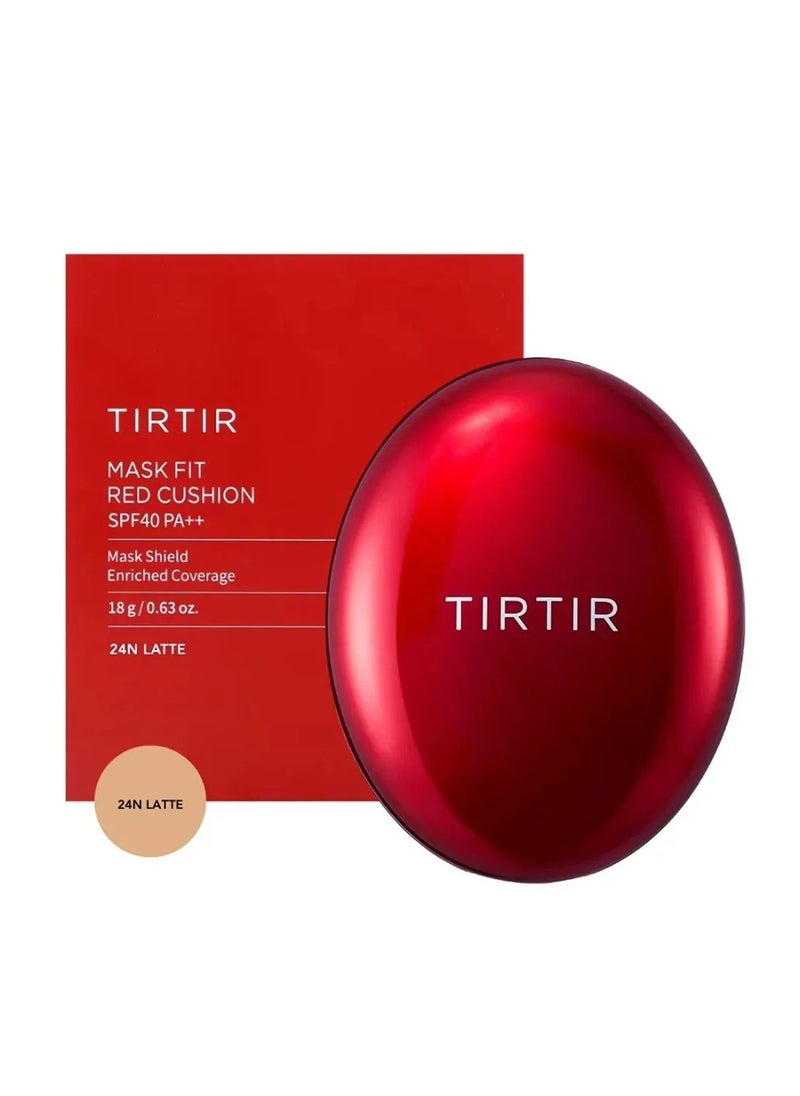 ترتر TIRTIR، قناع مناسب للوجه باللون الأحمر 24N لاتيه 18 جم  - Image 2