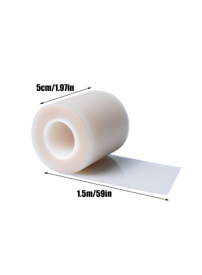 OSHIMA Hydrocolloid Bandage, 5cm Medical Grade Hydrocolloid Roll, Cut-to-Size Waterproof Dressing Tape for Sensitive Skin Cuts Toe Heel Finger Foot Pimple Travel - Image 2