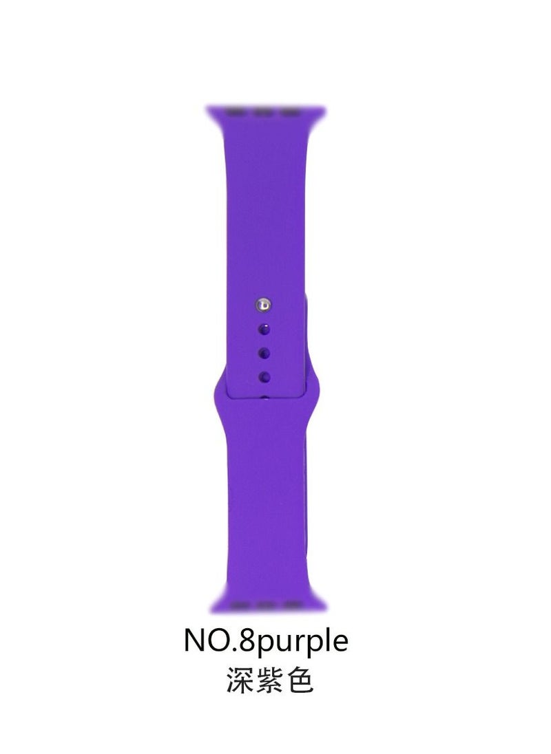 Generic - Apple Watch Band 41mm 40mm 38mm Soft Silicone Sport Band Replacement Wrist Strap Compatible for iWatch Apple Watch Series 7/SE/6/5/4/3/2/1,Nike+,Sport,Edition - Image 1