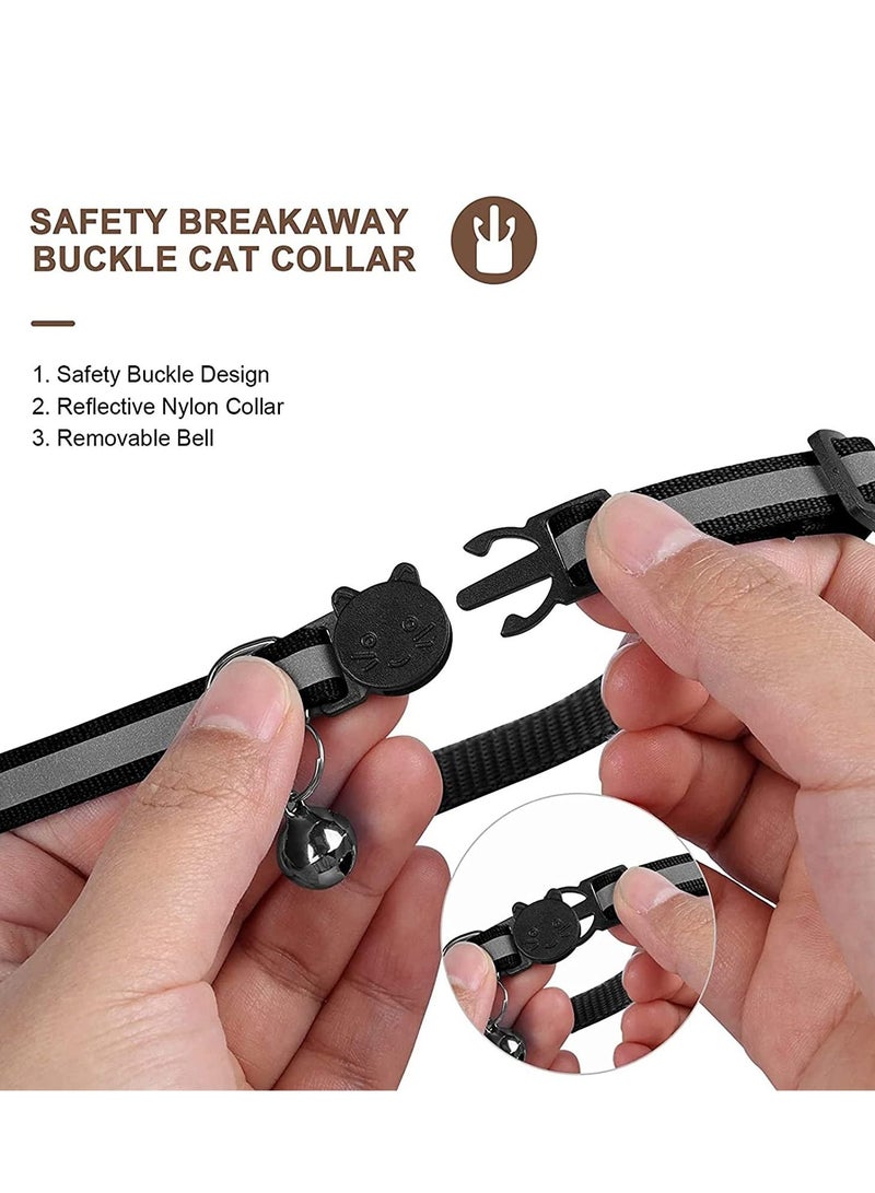 Air tag holder Cat Collar with Bell and Safety Buckle - Image 4