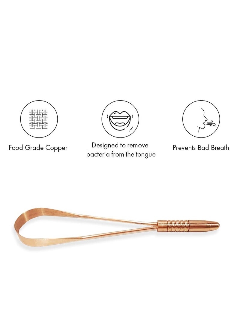 Perfora - Perfora Tongue Cleaner&The Daily Routine Awake&Unwind Toothpaste Combo Active Freshness&Cavity Prevention Sls&Fluoride Free Toothpastes With N-Ha For Oral Care Copper Tongue Scraper,1 Count - Image 1