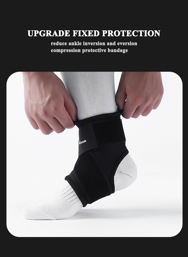 kyncilor 1 Pack Professional Sports Ankle Brace with Compression Support, Open Design Adjustable Ankle Support Compression Sleeve for Enhanced Stability, Stabilizer Ligaments Prevent Re-Injury, Swelling and Pain Relief, Recovery, Sports (Black, M) - Image 4