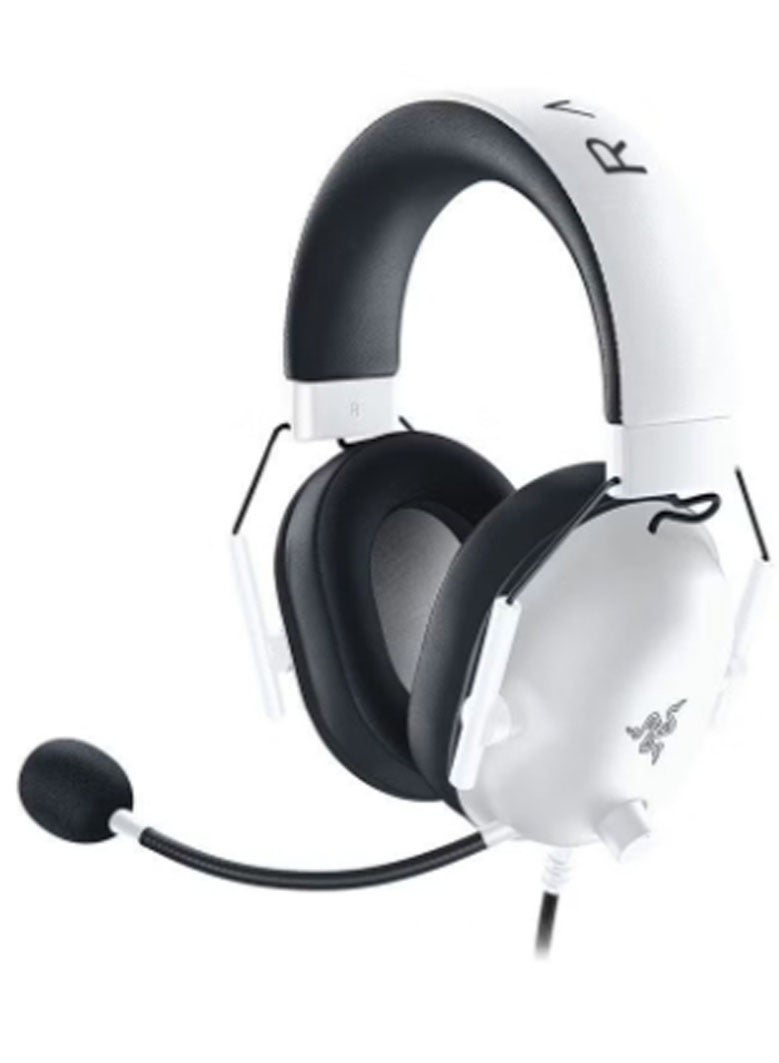 Rezaro RAZER BlackShark V2 X Wired Esports Gaming Headset, 7.1 Surround Sound, 50mm Drivers, 240g Lightweight Build, Noise Cancelling Mic, Hybrid Memory Foam Cushions Comfort, White | RZ04-03240700-R3M1 - Image 1