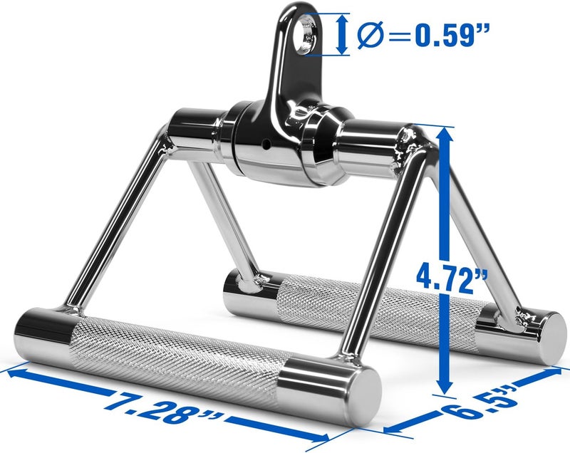 Yes4All Double D Row Handle Cable Attachment, Combo Tricep Pulldown Rope, Cable Machine Accessories for Home Gym - Image 2