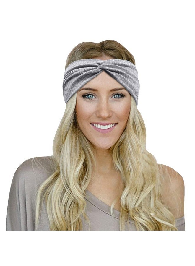 Tobeffect Headbands For Women Non Slip For Short Hair. Yoga Workout Running Sport Elastic Hair Bands For Women'S Hair Twist Turban Hair Wrap For Girls - Image 3