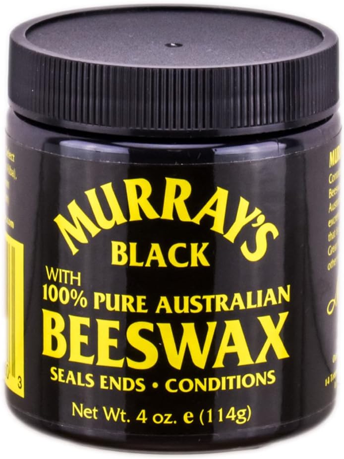 Murray's Black Beeswax with 100% Pure Australian Beeswax - 4 oz (114 g) Hair Styling Wax