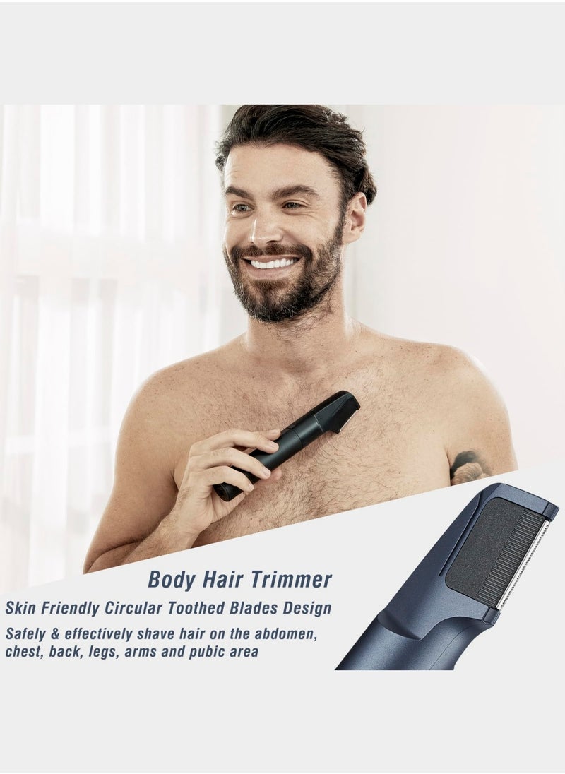 DOSCHER Beard & Hair Trimmer for Men – Waterproof Shaving Machine with Adjustable Lengths, USB-C Fast Charging, Body & Nose Grooming Kit  - Image 5