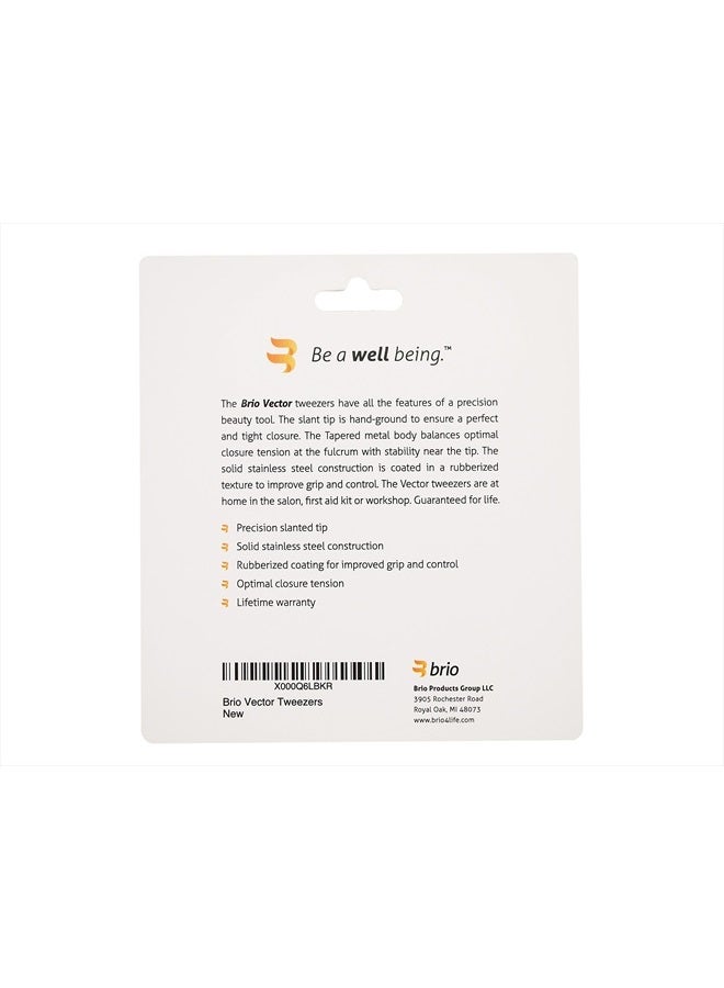 Brio Tweezers for Women – Professional Quality Stainless Steel for Facial, Eyebrow Tweezer to Remove Splinters & Ingrown Hair | Tweezers for Men for Precision Grooming - Image 3