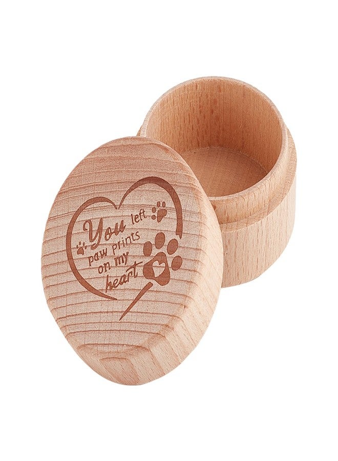 NICENEEDED Cat Whisker Box, Cat Whisker Collector Wooden Cat Whisker Jar, Pet Keepsake Box Loss of Cat Sympathy - Image 1