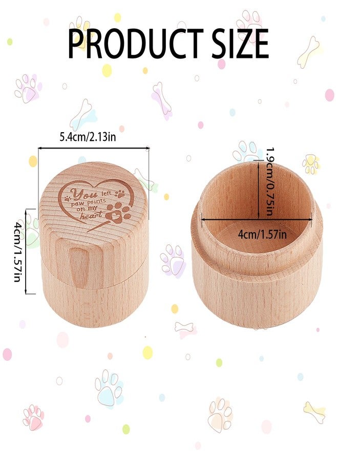 NICENEEDED Cat Whisker Box, Cat Whisker Collector Wooden Cat Whisker Jar, Pet Keepsake Box Loss of Cat Sympathy - Image 2