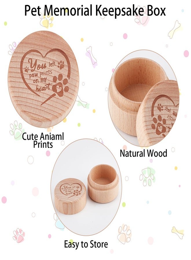 NICENEEDED Cat Whisker Box, Cat Whisker Collector Wooden Cat Whisker Jar, Pet Keepsake Box Loss of Cat Sympathy - Image 3
