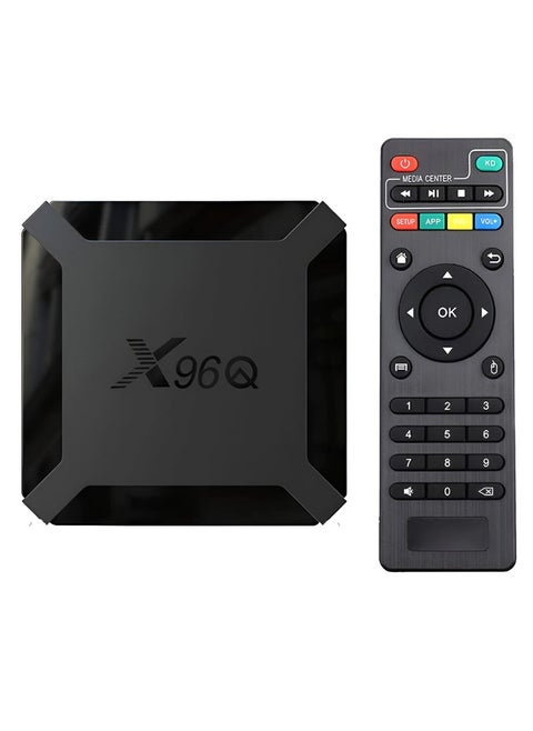 X96Q Android 10.0 Smart TV Box – H313 Quad Core ARM Cortex-A53 Processor | 4K Ultra HD & 3D Playback | Supports Wi-Fi, HDMI & USB | High-Speed Android Streaming Set Top Box | Smart Media Player for YouTube, IPTV, Netflix & More | Easy Plug & Play TV Upgrade
