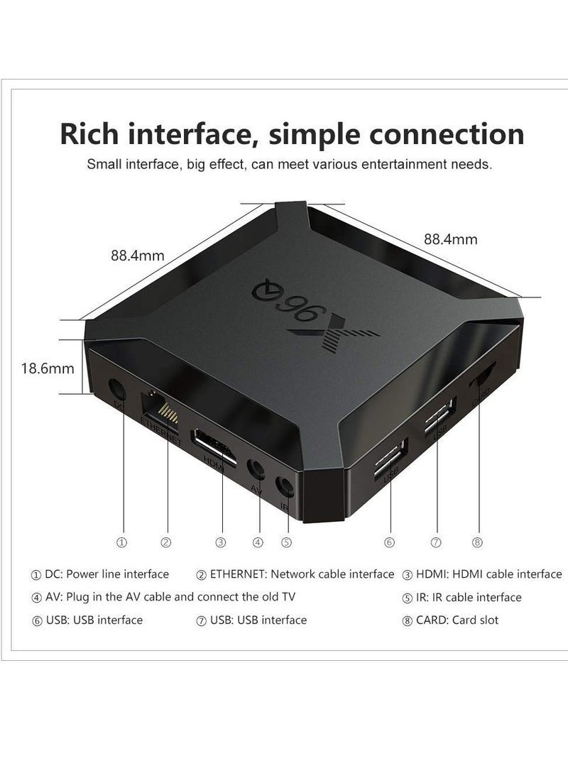 ELTRAZONE - X96Q Android 10.0 Smart TV Box – H313 Quad Core ARM Cortex-A53 Processor | 4K Ultra HD & 3D Playback | Supports Wi-Fi, HDMI & USB | High-Speed Android Streaming Set Top Box | Smart Media Player for YouTube, IPTV, Netflix & More | Easy Plug & Play TV Upgrade - Image 1