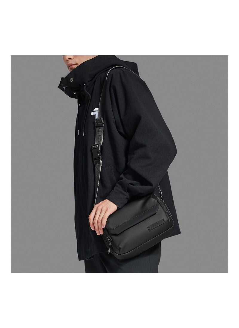 ARCTIC HUNTER YB00518 7.9-Inch Crossbody Casual Waterproof Muti-Pocket Bag - Black  - Image 4