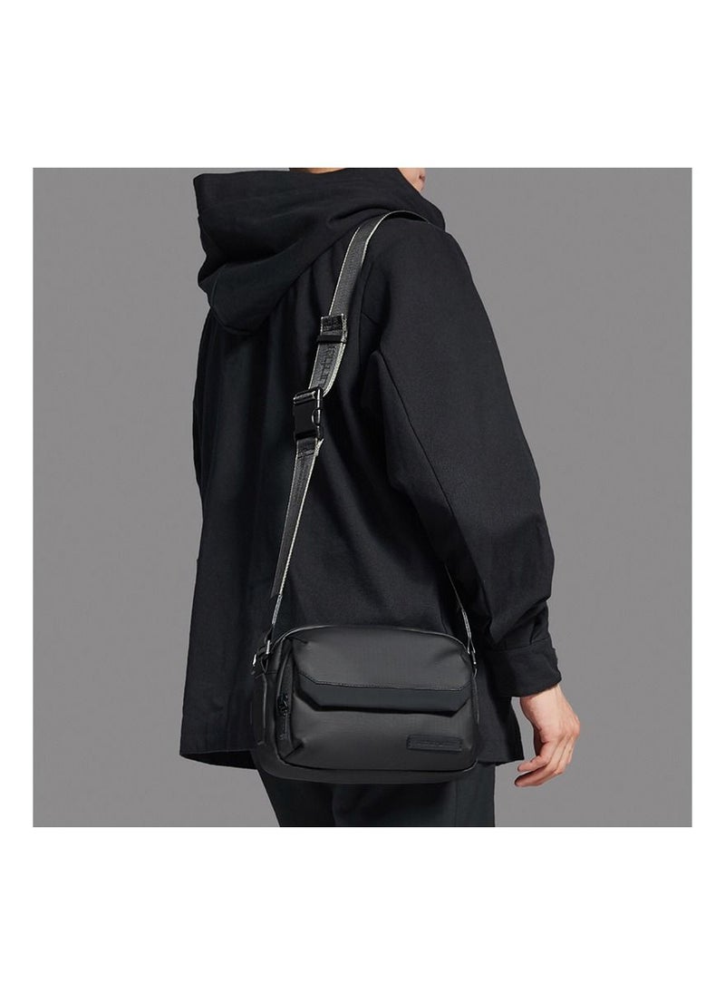 ARCTIC HUNTER YB00518 7.9-Inch Crossbody Casual Waterproof Muti-Pocket Bag - Black  - Image 3